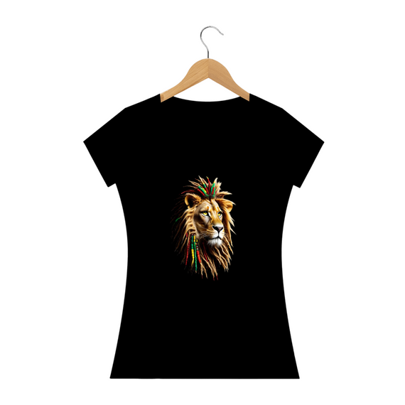 Camisa reggae leão feminina