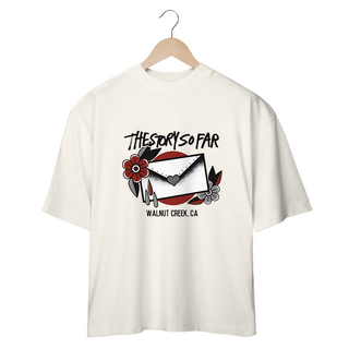 Nome do produtoCamiseta Oversized The Story So Far - Letter