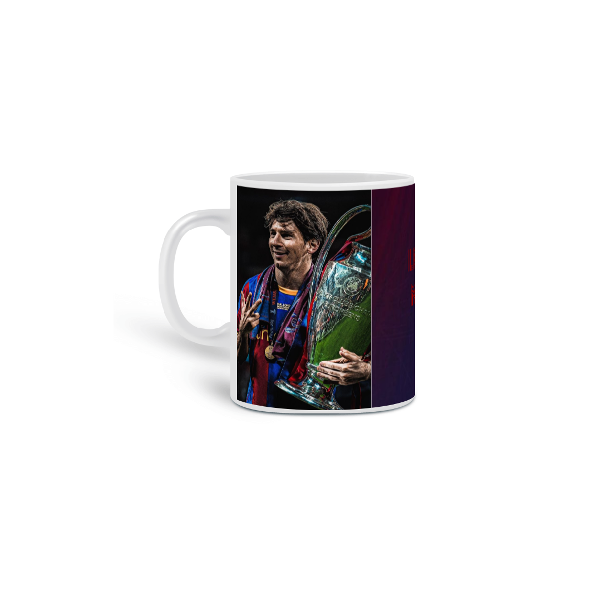 Nome do produto: Caneca Messi barcelona edição Champions