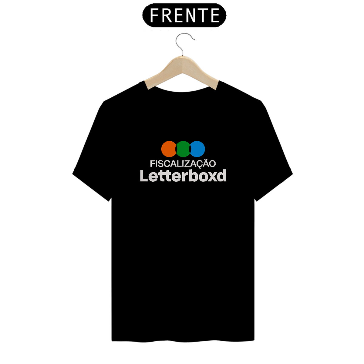 Nome do produto: T-shirt Letterboxd (preta/verde)