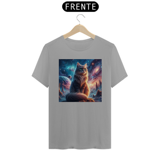 Nome do produtoCamiseta Unissex - Gato na galáxia