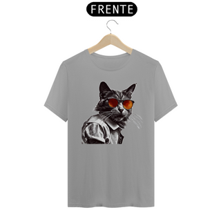 Nome do produtoCamiseta Unissex - Gato de óculos