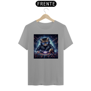 Nome do produtoCamiseta Unissex - Gato DJ