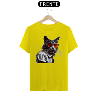 Nome do produtoCamiseta Unissex - Gato de óculos