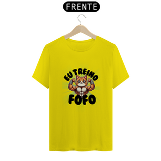 Nome do produtoCamiseta Unissex - Eu treino fofo