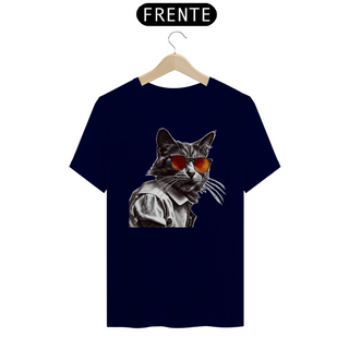 Nome do produtoCamiseta Unissex - Gato de óculos