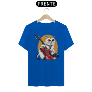 Nome do produtoCamiseta Unissex - Gato de Guitarra 