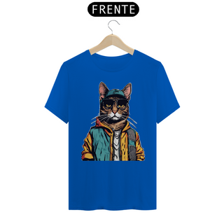 Nome do produtoCamiseta Unissex - Gato Rapper