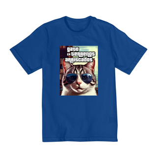 Nome do produtoCamiseta Infantil - Gato GTA