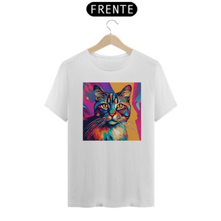 Nome do produtoCamiseta Unissex - Gato color