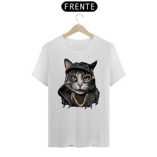 Nome do produtoCamiseta Unissex - Gato Rapper