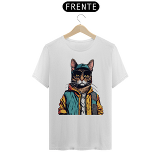 Nome do produtoCamiseta Unissex - Gato Rapper