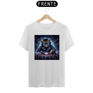 Nome do produtoCamiseta Unissex - Gato DJ