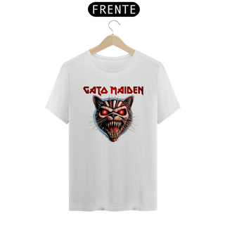 Nome do produtoCamiseta Unissex - Gato Maiden