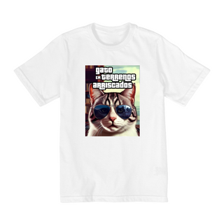 Nome do produtoCamiseta Infantil - Gato GTA