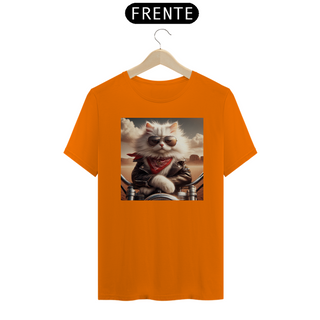 Nome do produtoCamiseta Unissex - Gato jaqueta de couro 