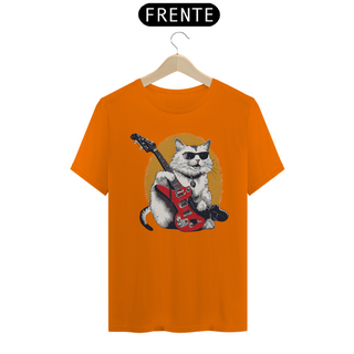 Nome do produtoCamiseta Unissex - Gato de Guitarra 