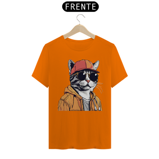 Nome do produtoCamiseta Unissex - Gato Rapper