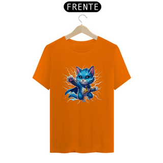 Nome do produtoCamiseta Unissex - Gato Super Shock