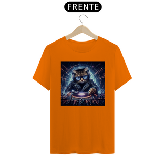 Nome do produtoCamiseta Unissex - Gato DJ