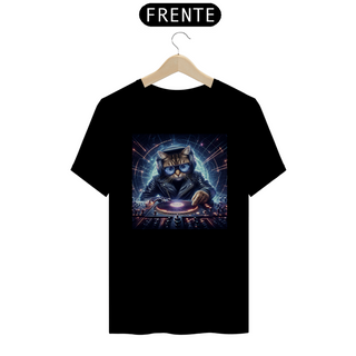 Nome do produtoCamiseta Unissex - Gato DJ