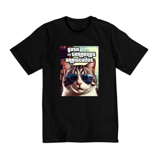 Nome do produtoCamiseta Infantil - Gato GTA