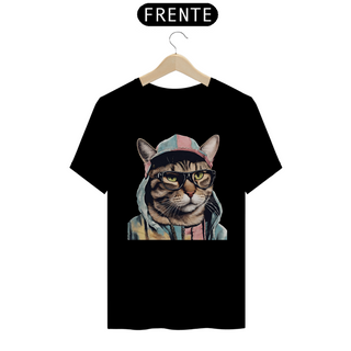 Nome do produtoCamiseta Unissex - Gato Rapper