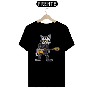 Nome do produtoCamiseta Unissex - Gato de Guitarra 