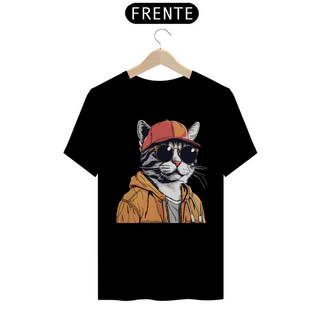 Nome do produtoCamiseta Unissex - Gato Rapper