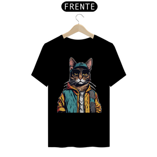 Nome do produtoCamiseta Unissex - Gato Rapper