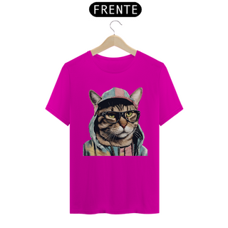 Nome do produtoCamiseta Unissex - Gato Rapper