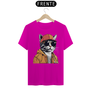 Nome do produtoCamiseta Unissex - Gato Rapper