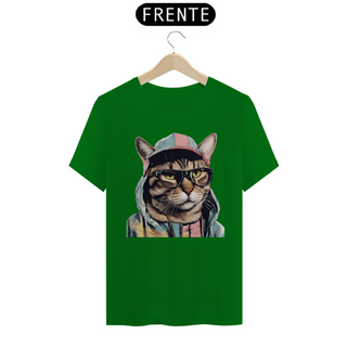 Nome do produtoCamiseta Unissex - Gato Rapper