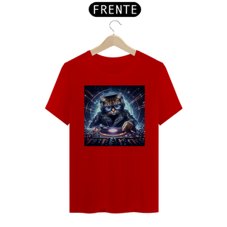 Nome do produtoCamiseta Unissex - Gato DJ