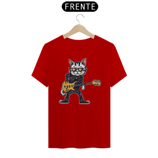 Nome do produtoCamiseta Unissex - Gato de Guitarra 