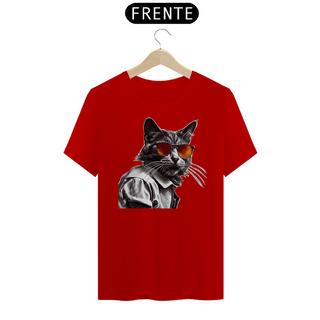 Nome do produtoCamiseta Unissex - Gato de óculos