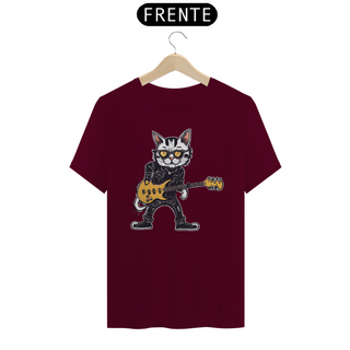 Nome do produtoCamiseta Unissex - Gato de Guitarra 