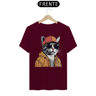 Nome do produtoCamiseta Unissex - Gato Rapper