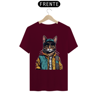 Nome do produtoCamiseta Unissex - Gato Rapper