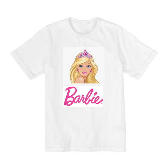 camiseta infantil feminina barbie