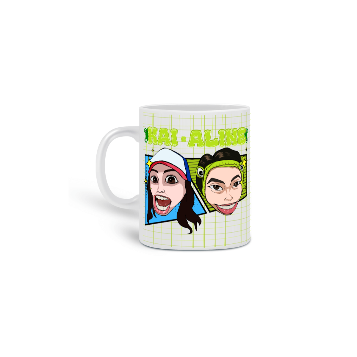 Nome do produto: KAI E ALINE CANECA - ARTE EXCLUSIVA