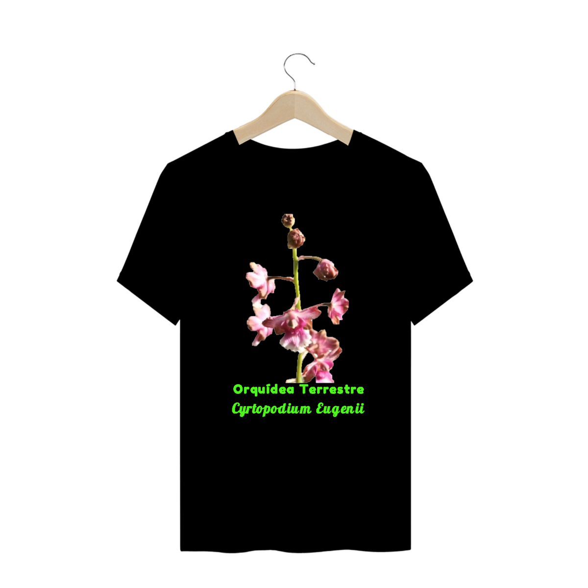 Nome do produto: Camiseta feminina orquídea nativa