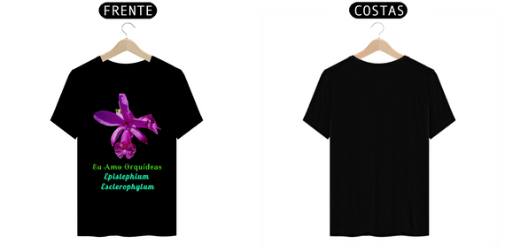 T-shirt Prime Personalizada Eu Amo Orquídea