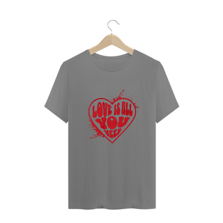 Nome do produtoCamiseta Plus Size Vivax - Love is all you need