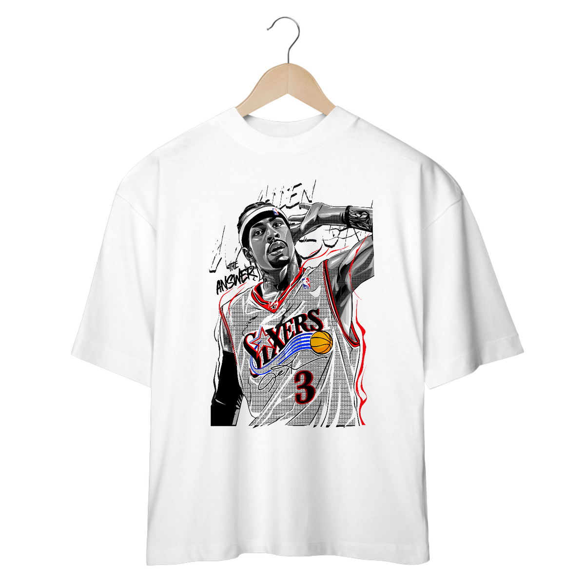 Nome do produto: Camiseta OverSized Vivax - Allen Iverson