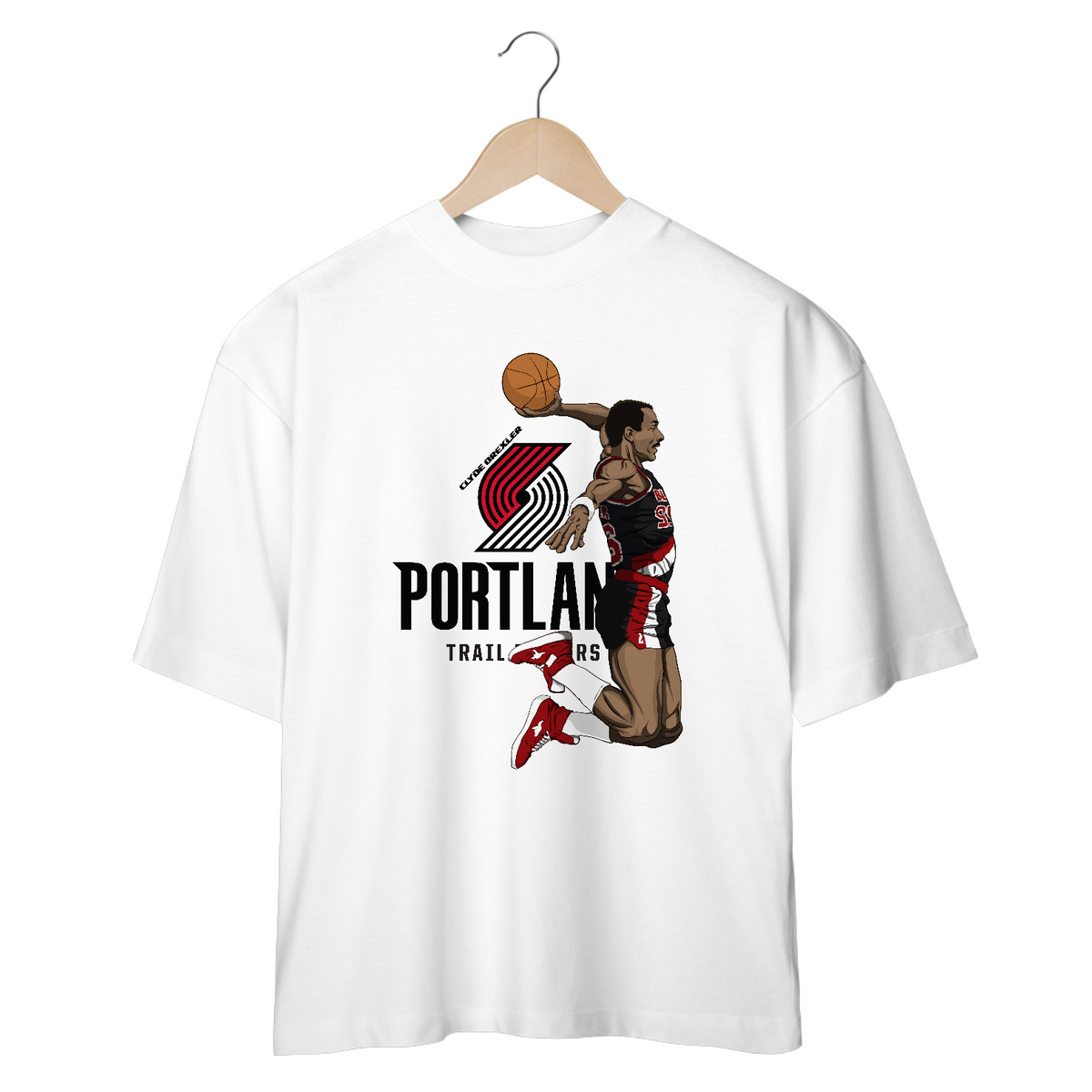 Nome do produto: Camiseta OverSized Vivax - CLYDE DREXLER