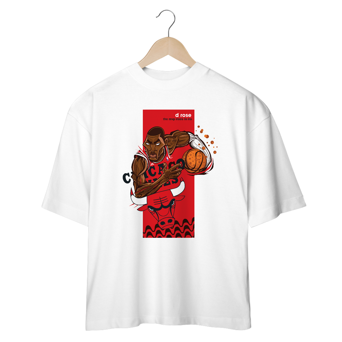 Nome do produto: Camiseta OverSized Vivax - D ROSE (Bulls)