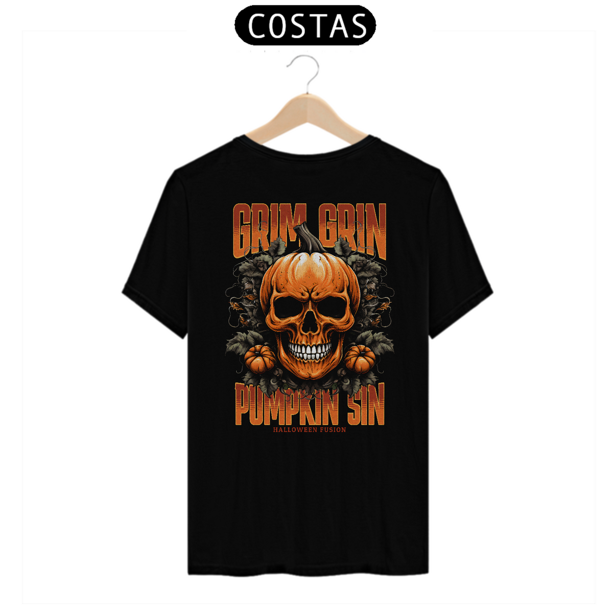 Nome do produto: Camiseta Quality Vivax - Grim Grin Pumpkin