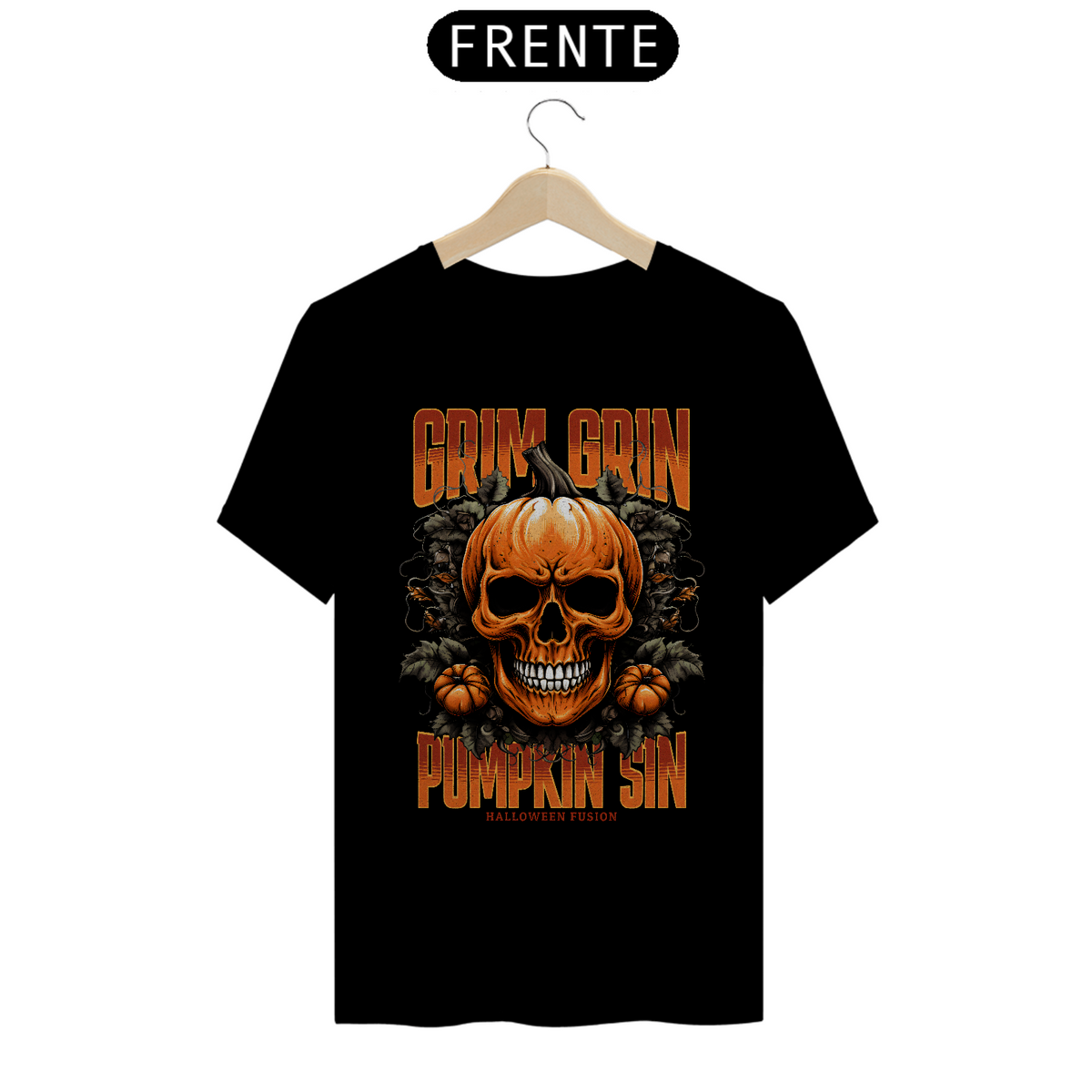 Nome do produto: Camiseta Quality Vivax - Grim Grin Pumpkin