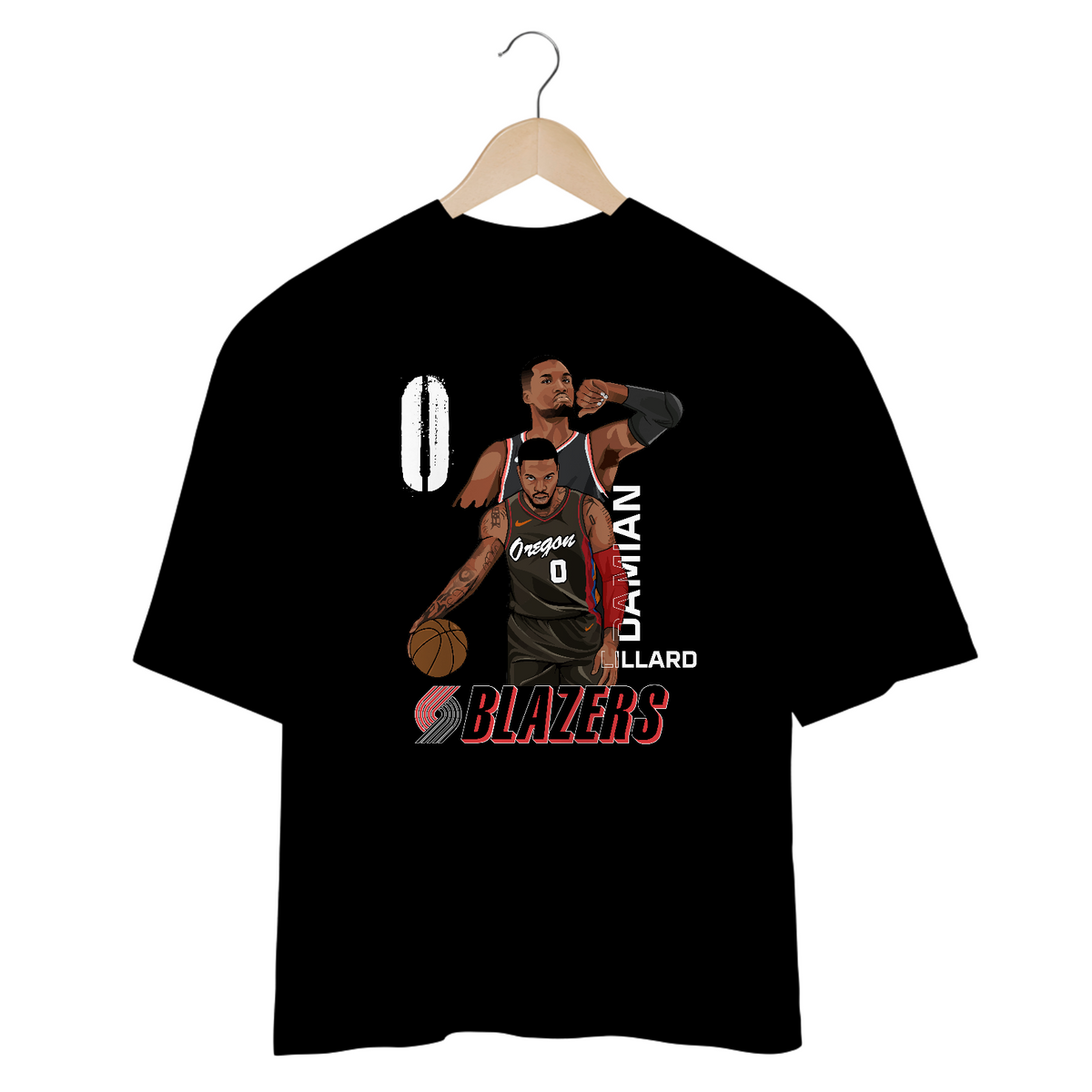 Nome do produto: Camiseta OverSized Vivax - DAMIAN LILLARD